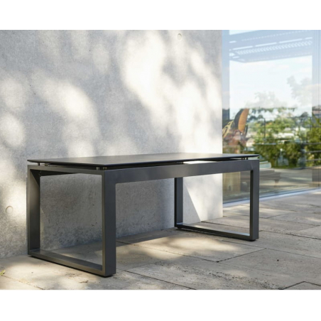 ALLROUND Table basse 110.5x60 cm Anthracite HPL Marbre noir