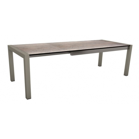 Table extensible 214 à 294 cm Graphite plateau HPL Smoky